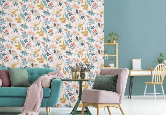 Обои Marburg коллекции Flora в интерьере